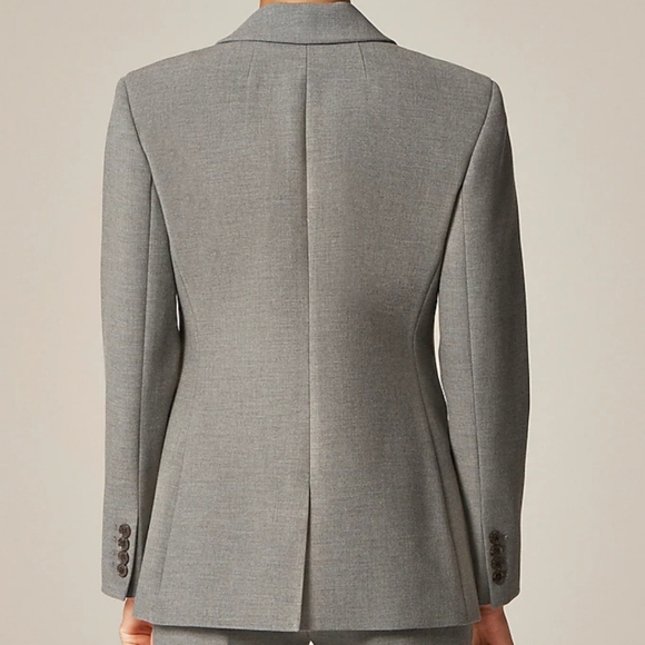 J Crew Madelyn blazer in four-season stretch CC289 Size 4 NWT Graphite - Picture 3 of 14